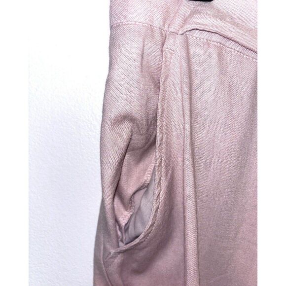 Sigrid Olsen Peach Linen Blend Pants Cropped Size XL - Picture 4 of 5